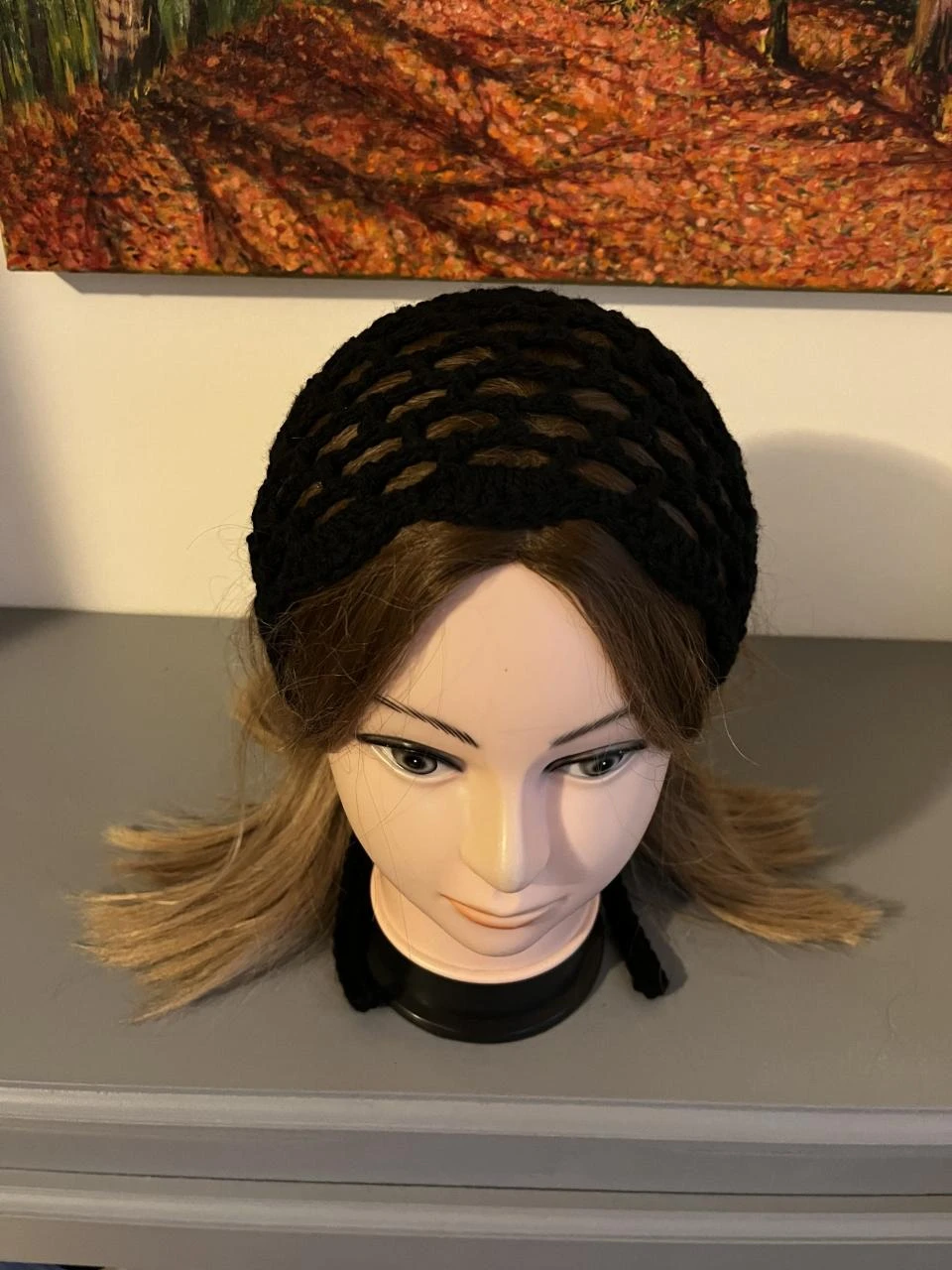Bandana headband scarf pañuelo Wool Black One size adult and child – photo 4